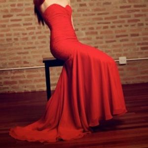 Red Evening Gown